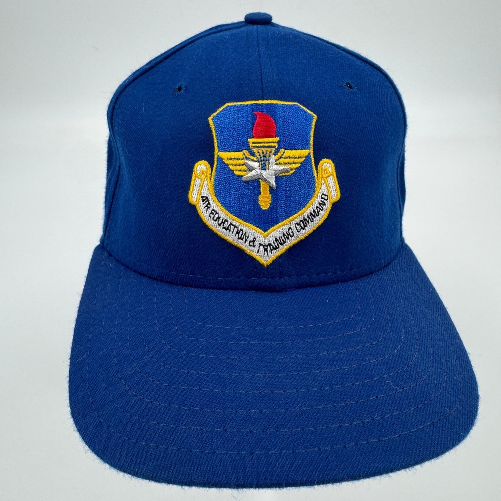 New Era Air Education and Training Command AETC Hat Blue Strapback Made in USA